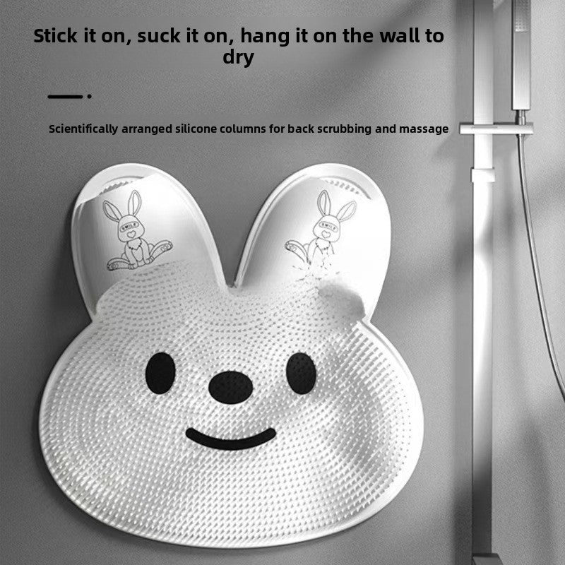 Foot Washing and Bathing Artifact, Lazy Foot Brushing Foot Massage Mat, Home Bathroom Non-Slip Foot Washing Mat with Suction Cup