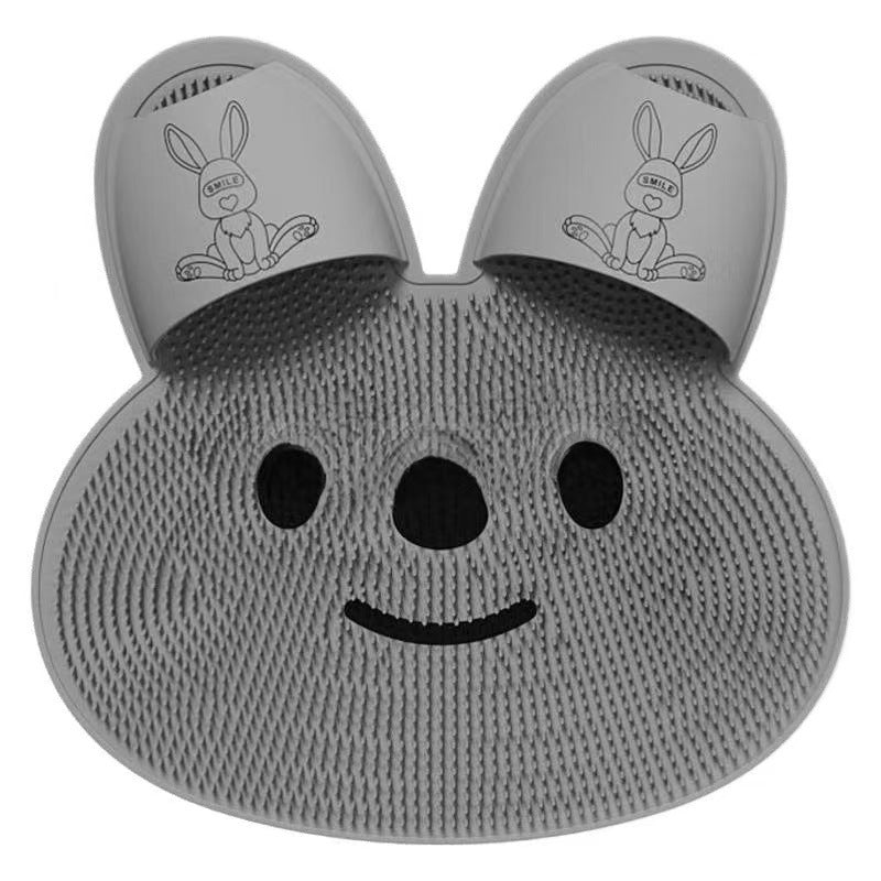 Foot Washing and Bathing Artifact, Lazy Foot Brushing Foot Massage Mat, Home Bathroom Non-Slip Foot Washing Mat with Suction Cup