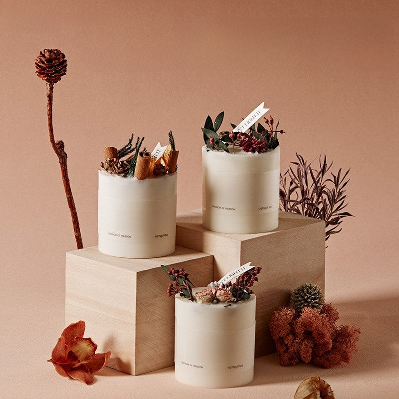 Floral Scented Candles for Home Aromatherapy